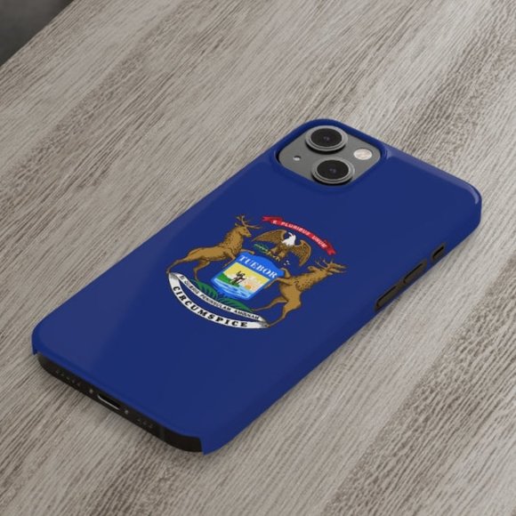 Michigan State Flag Phone Case - Picture 1 of 3
